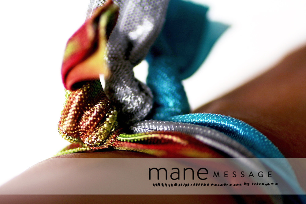 mane MESSAGE / メインメッセージ / tie dye hair ties